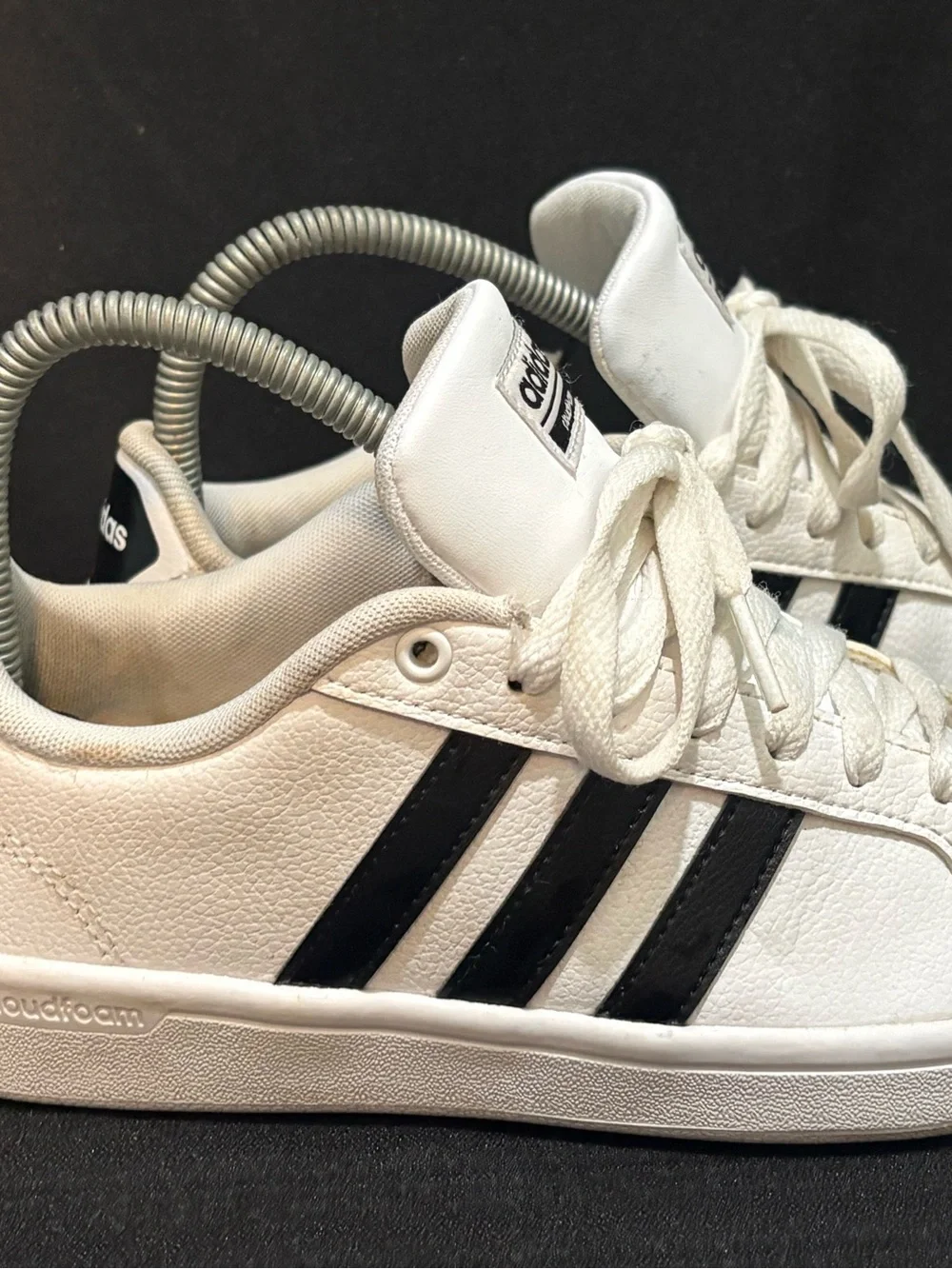 Size 6 - Adidas Cloudfoam Advantage White Black Women’s
